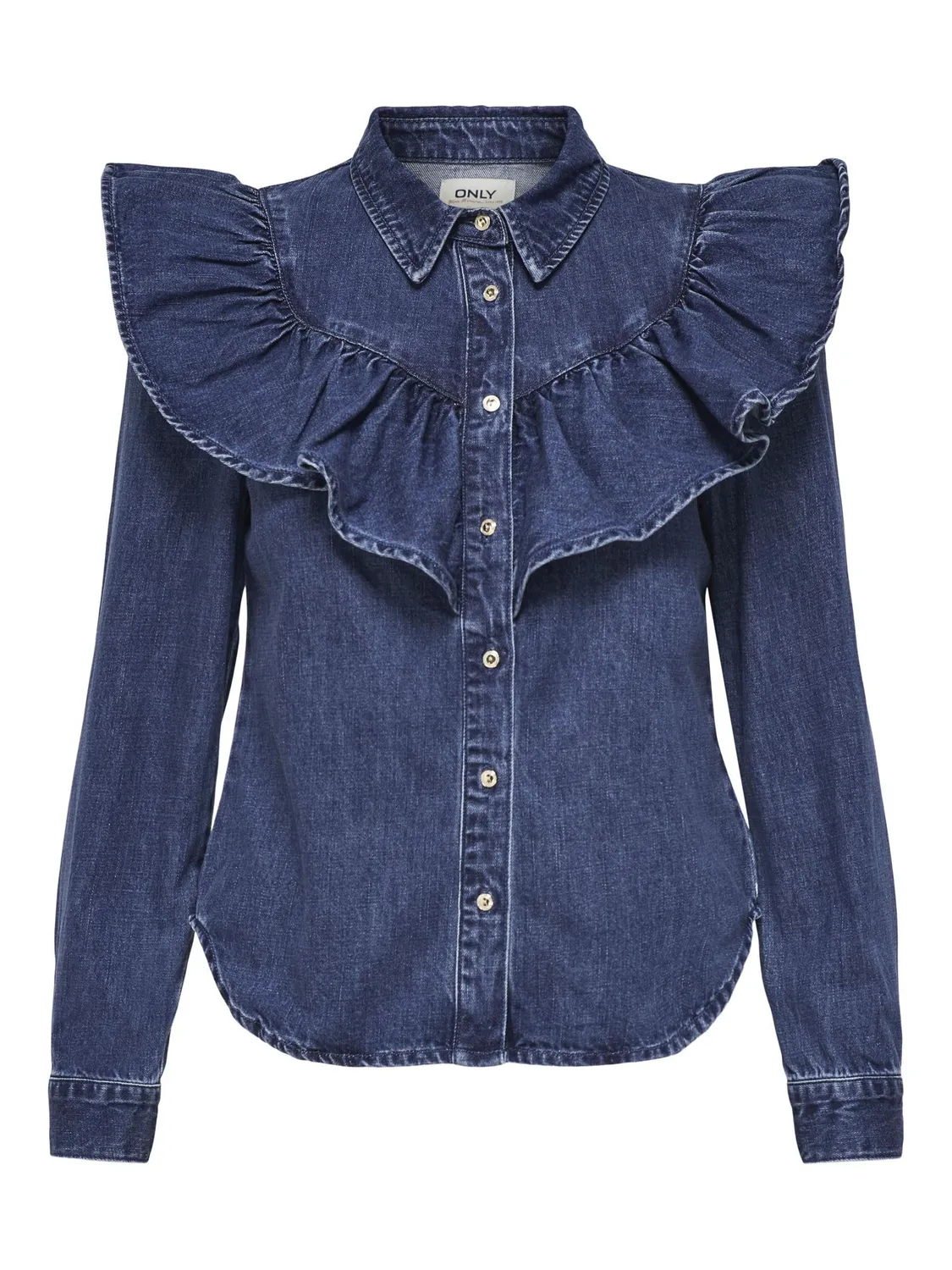 Only Onlindigo Camicia Denim Donna Blu Indaco