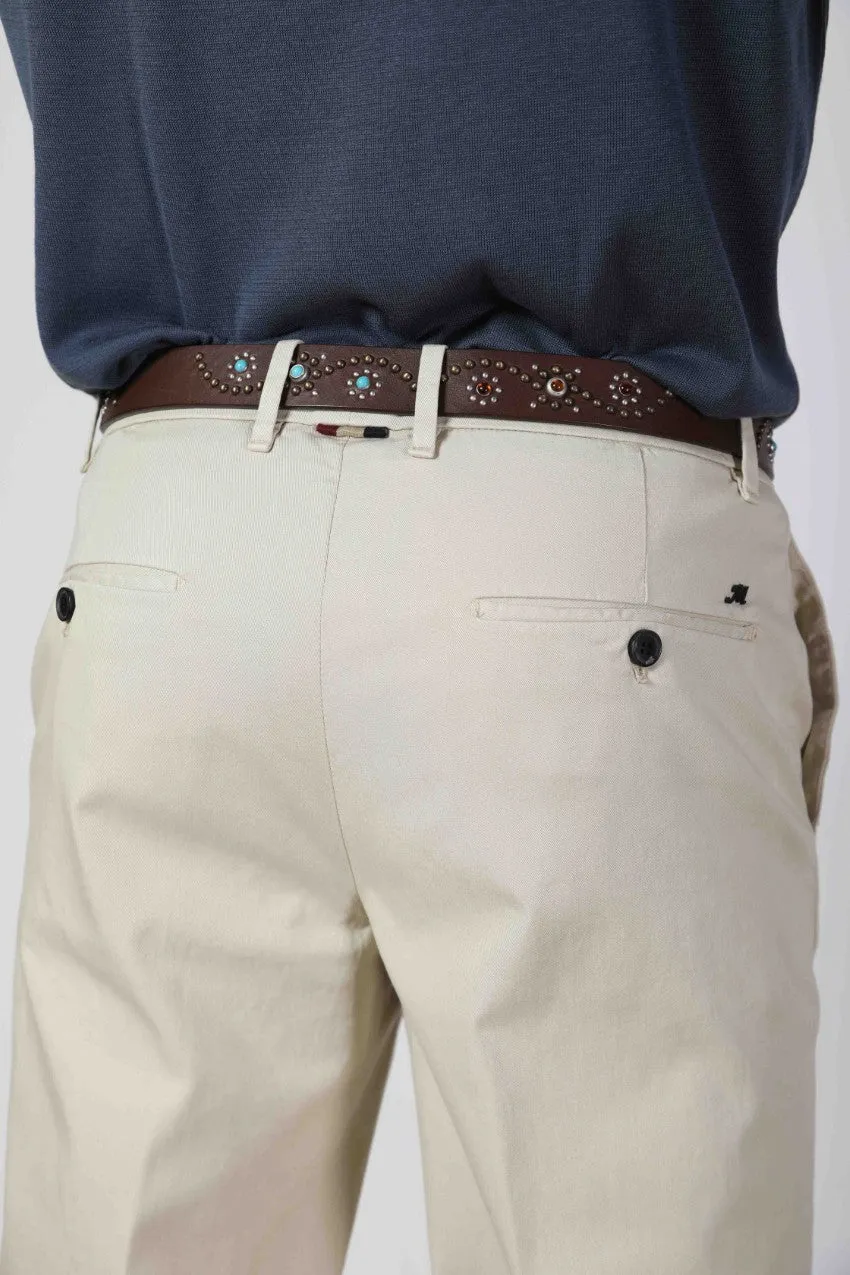 Mason's cintura in pelle borchie marrone