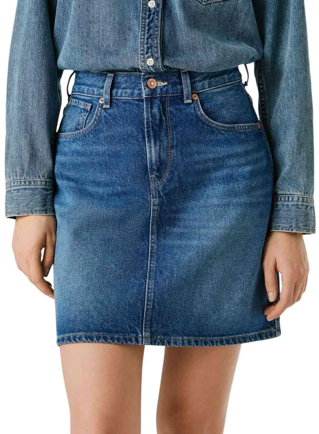 Pepe Jeans Lilly Minigonna Denim M Vita Alta