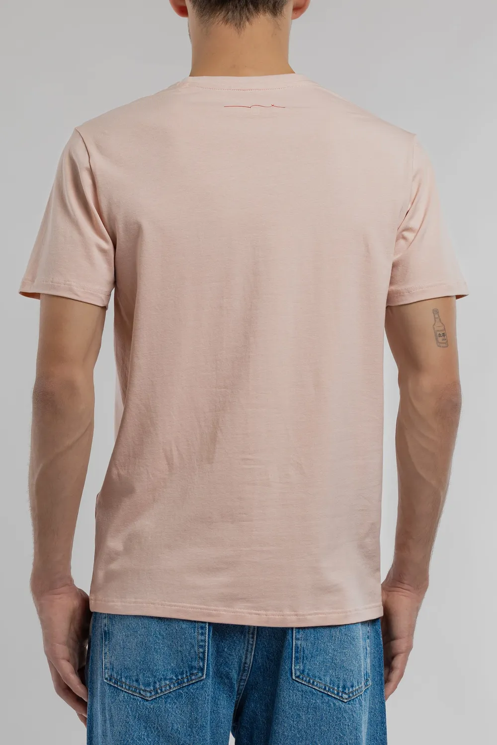 Teddy Smith Tawax 2 MC t-shirt scollo V rosa uomo