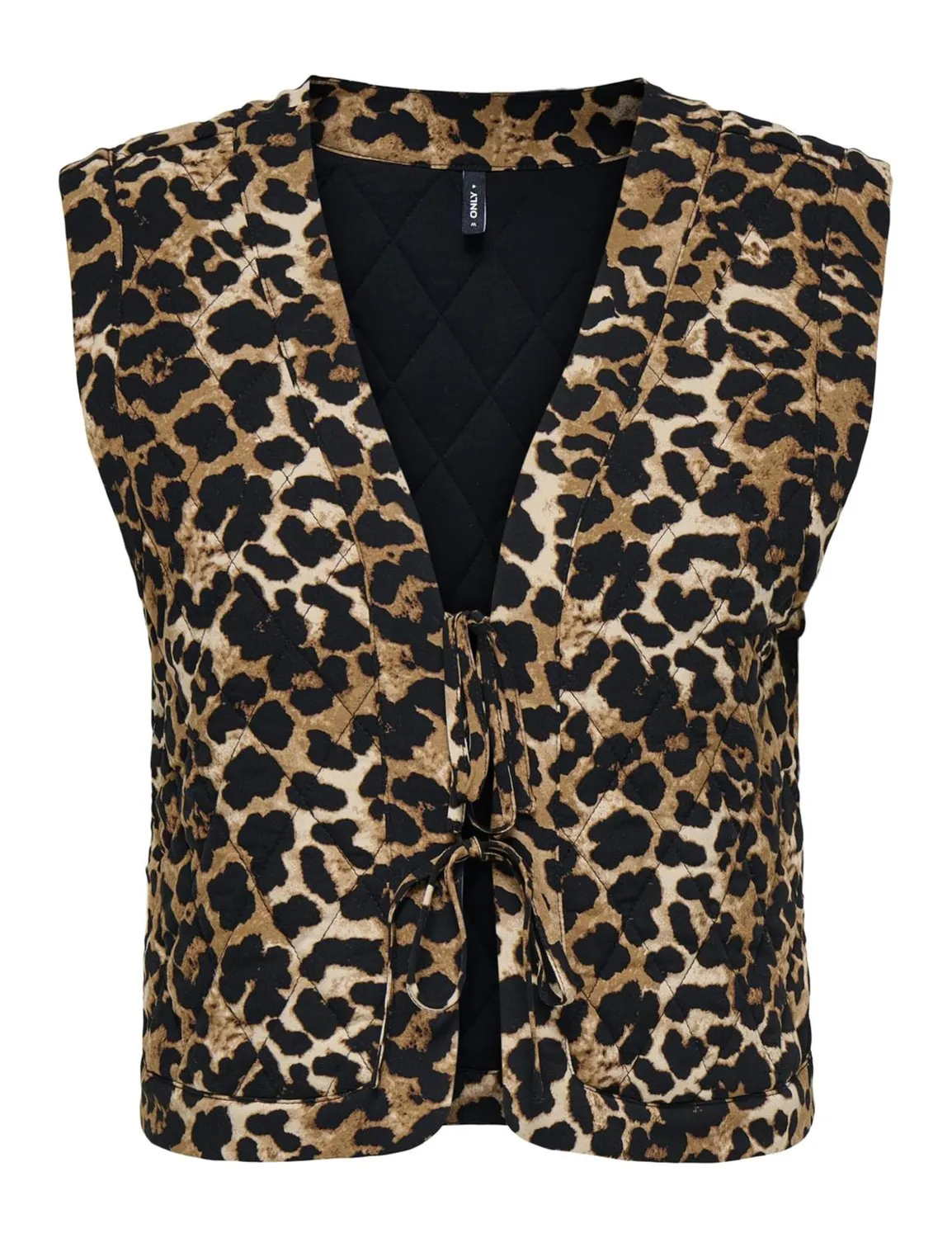 ONLY Onlnovella Quilt gilet donna M nero trapuntato