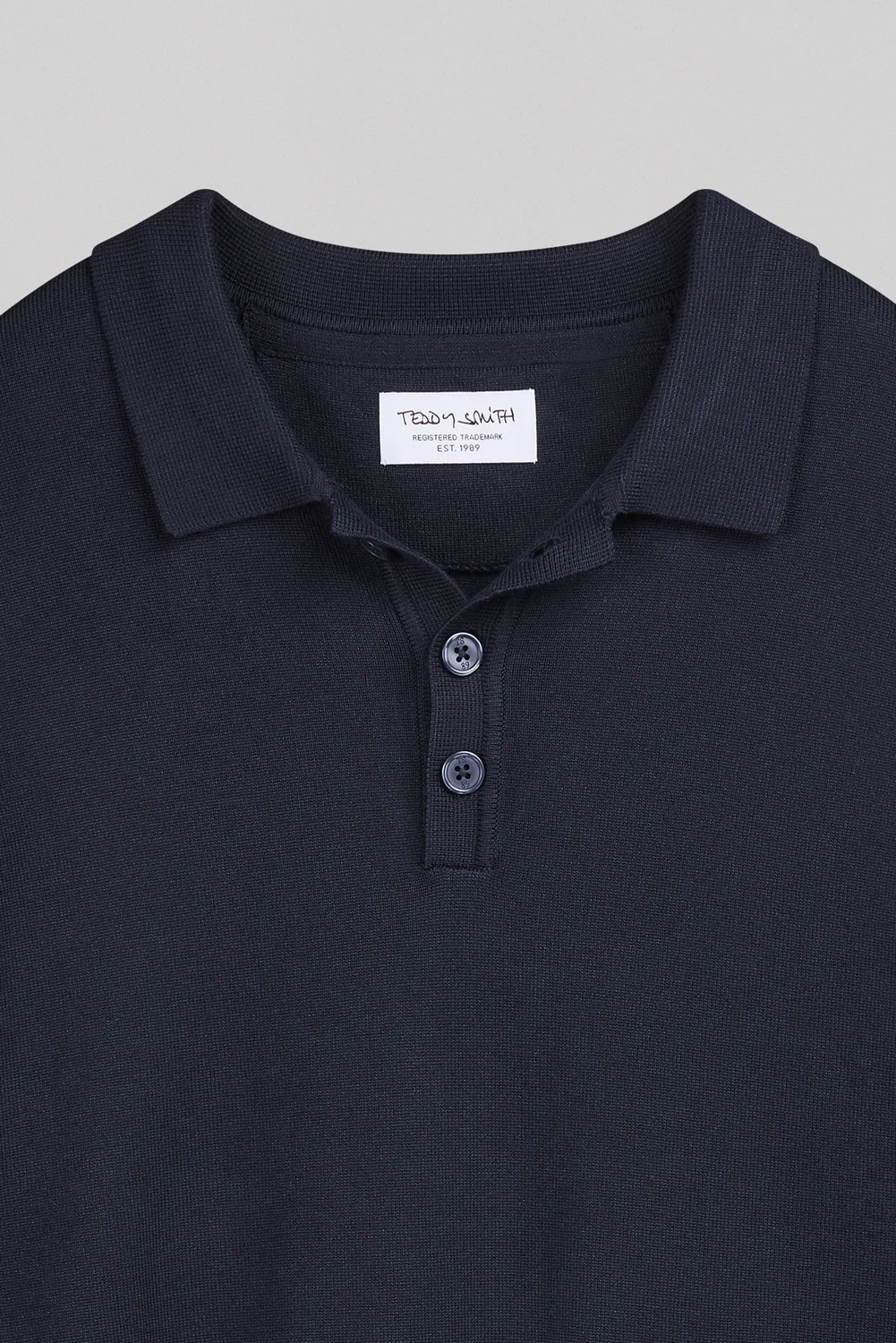 Teddy Smith P-Nitty ML polo blu navy manica lunga