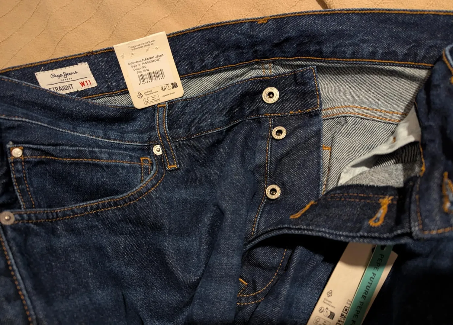 Pepe Jeans Jeans Uomo Dritto 36W/30L blu scuro
