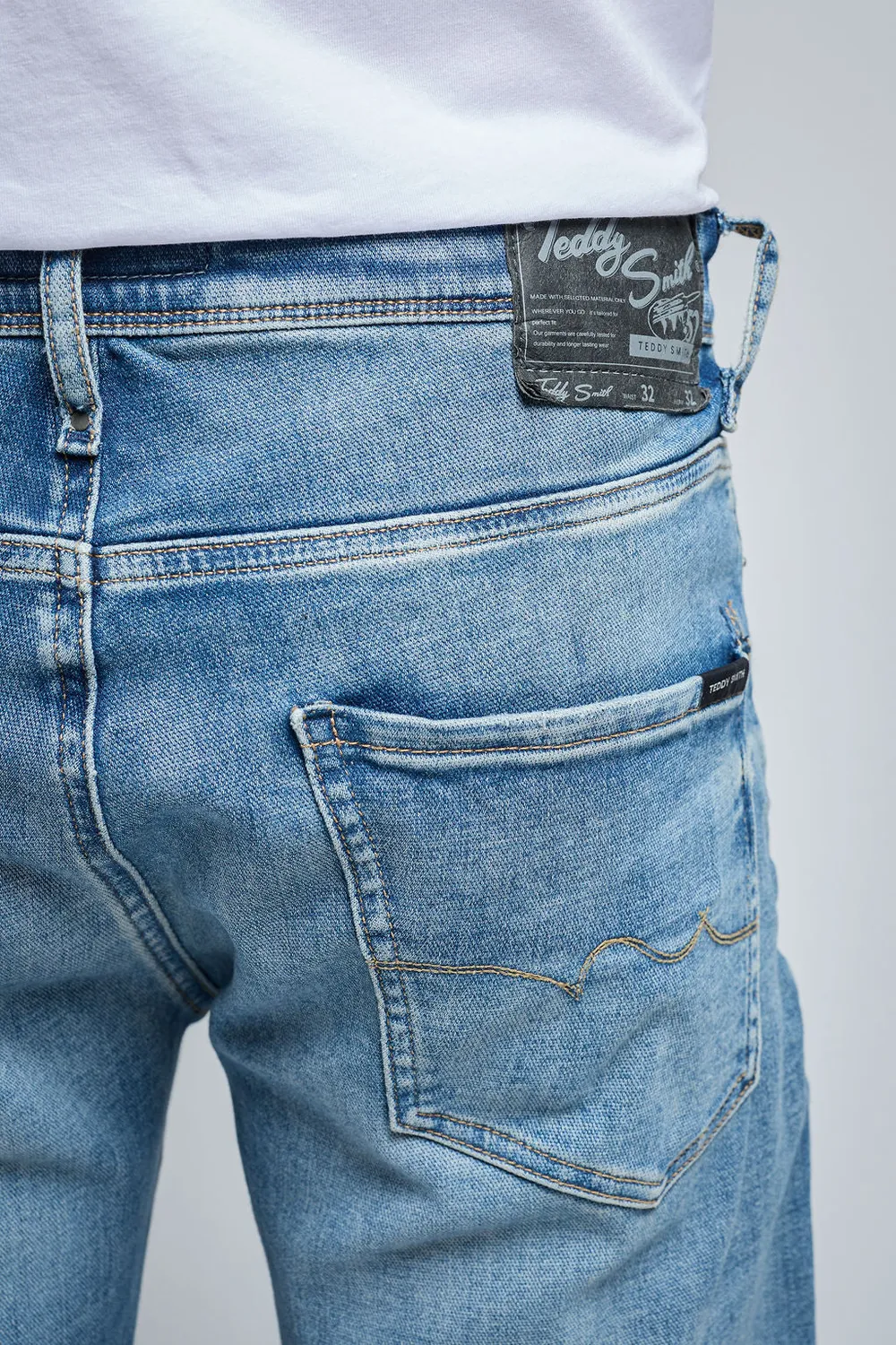 Teddy Smith Reeple Rock L32 jean uomo vintage dark