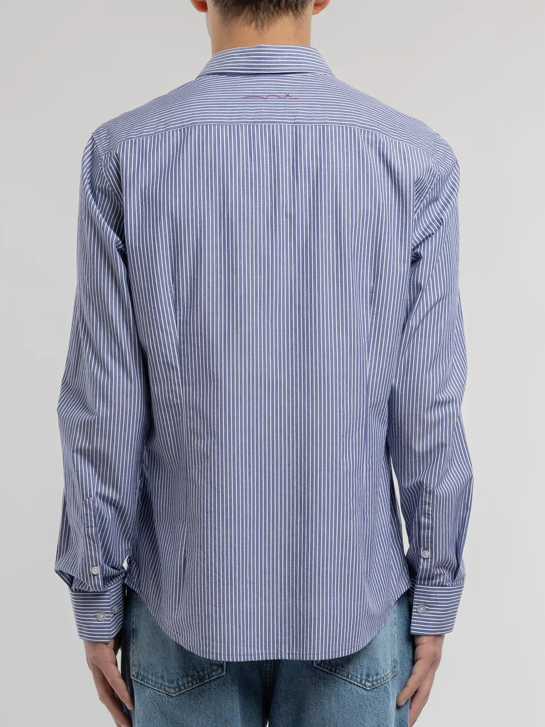 Teddy Smith Carton ML camicia uomo estate blue slim