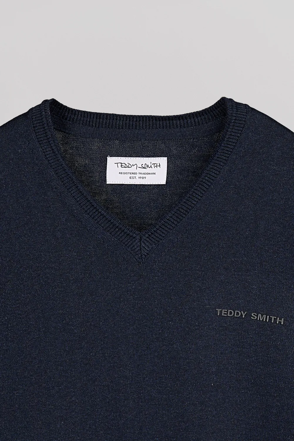 Teddy Smith Pulser 4 Pullover Uomo Total Navy Chiné