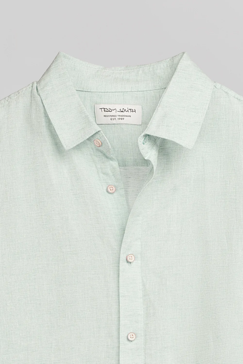 Teddy Smith C-Pietro camicia uomo lino maniche corte