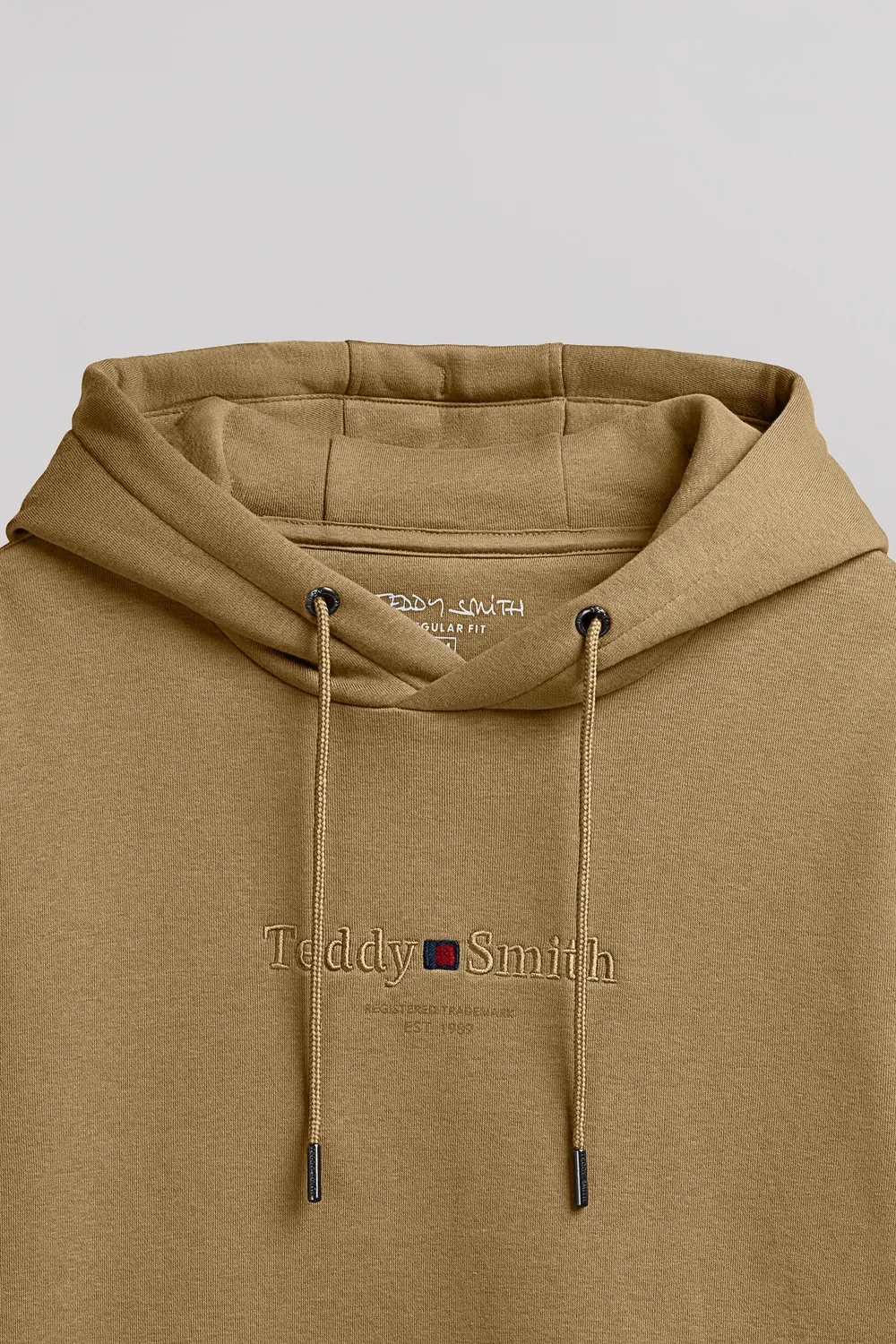 Teddy Smith S-Jim felpa beige con cappuccio