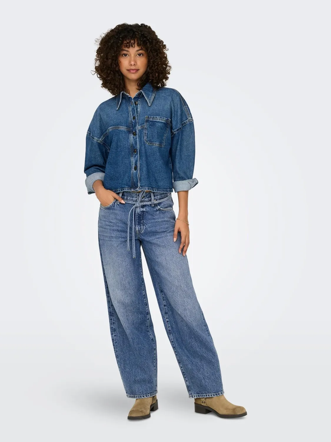 ONLY Jeans Donna Denim Blu Scuro 28W/30L