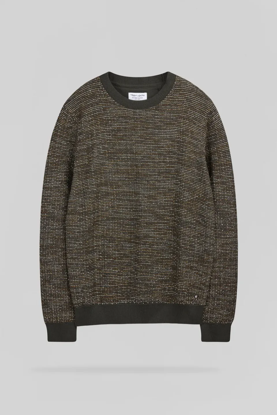 Teddy Smith P-Milan 2 Maglione Uomo Deep Kaki Cotone