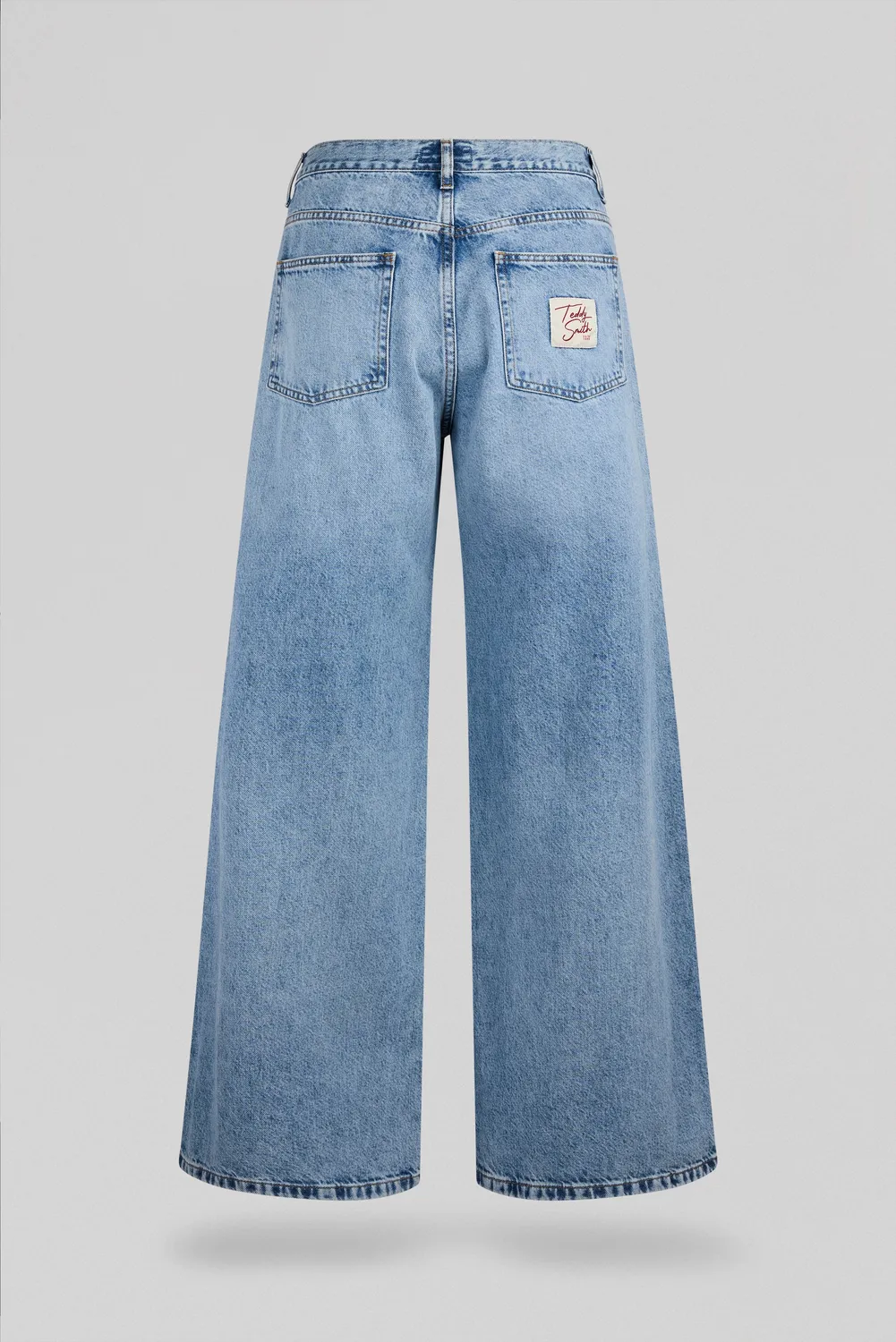Teddy Smith P-Josefa Wide jeans indigo donna cotone