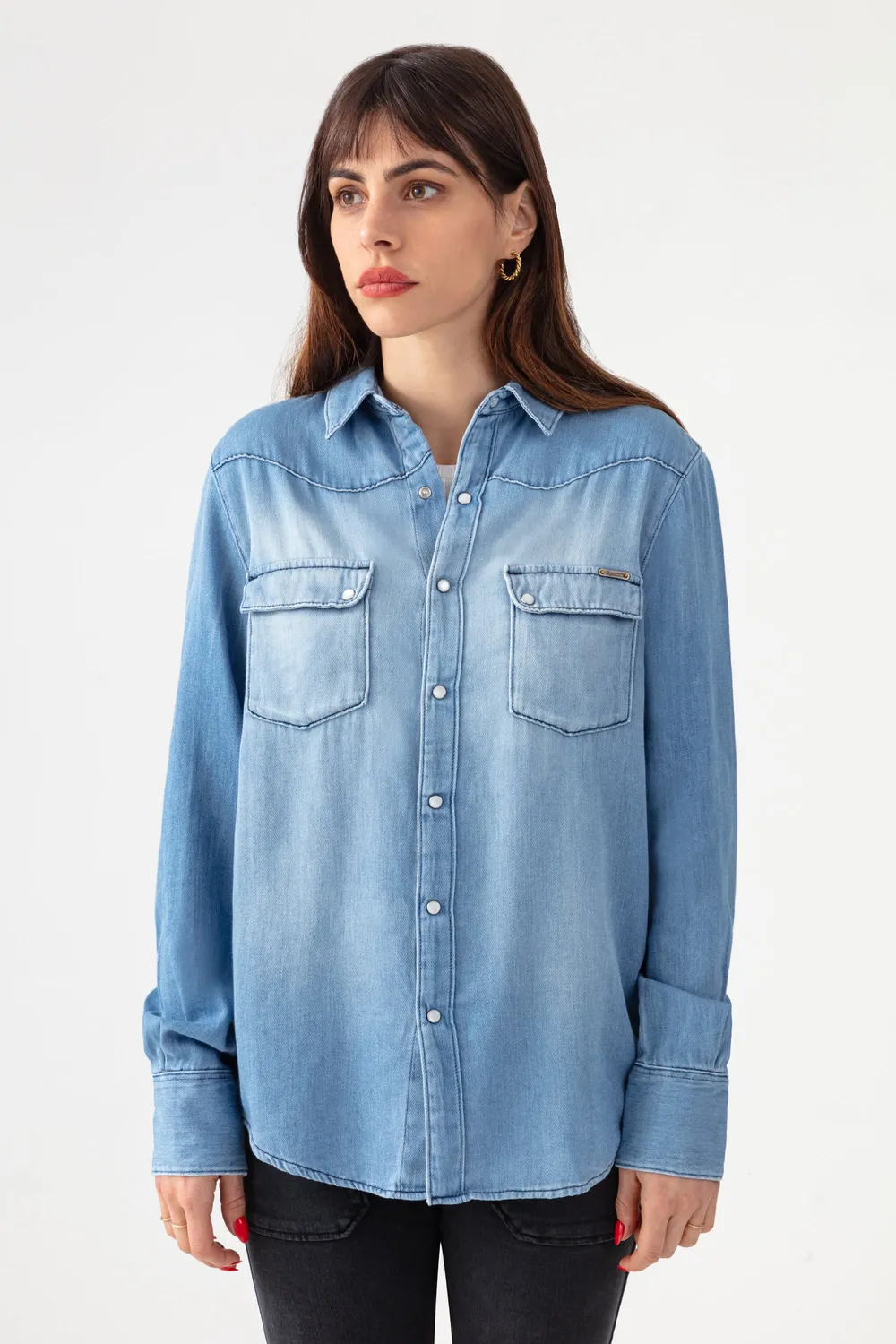 acquaverde Clyde camicia jeans light used dritta