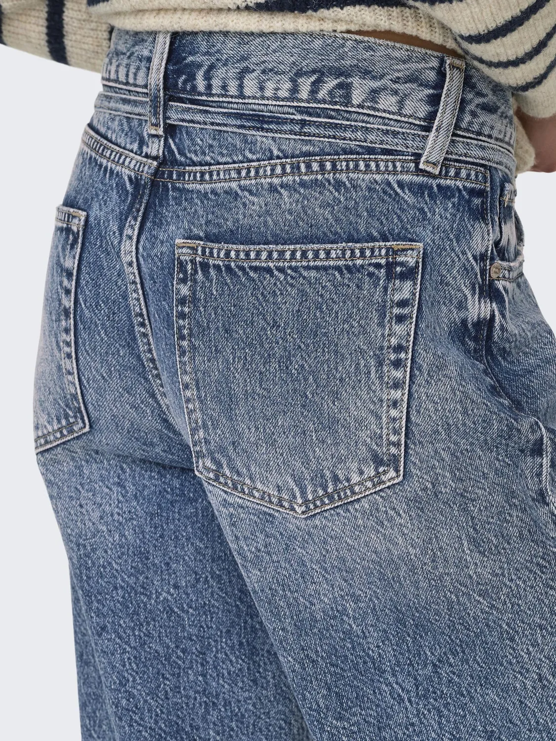 ONLY Ongianna jeans donna 30W/34L straight vita media