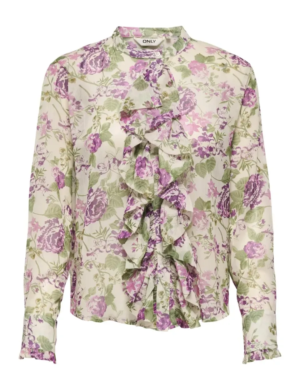 ONLY Onllisa-Peninna camicia volant fantasia L