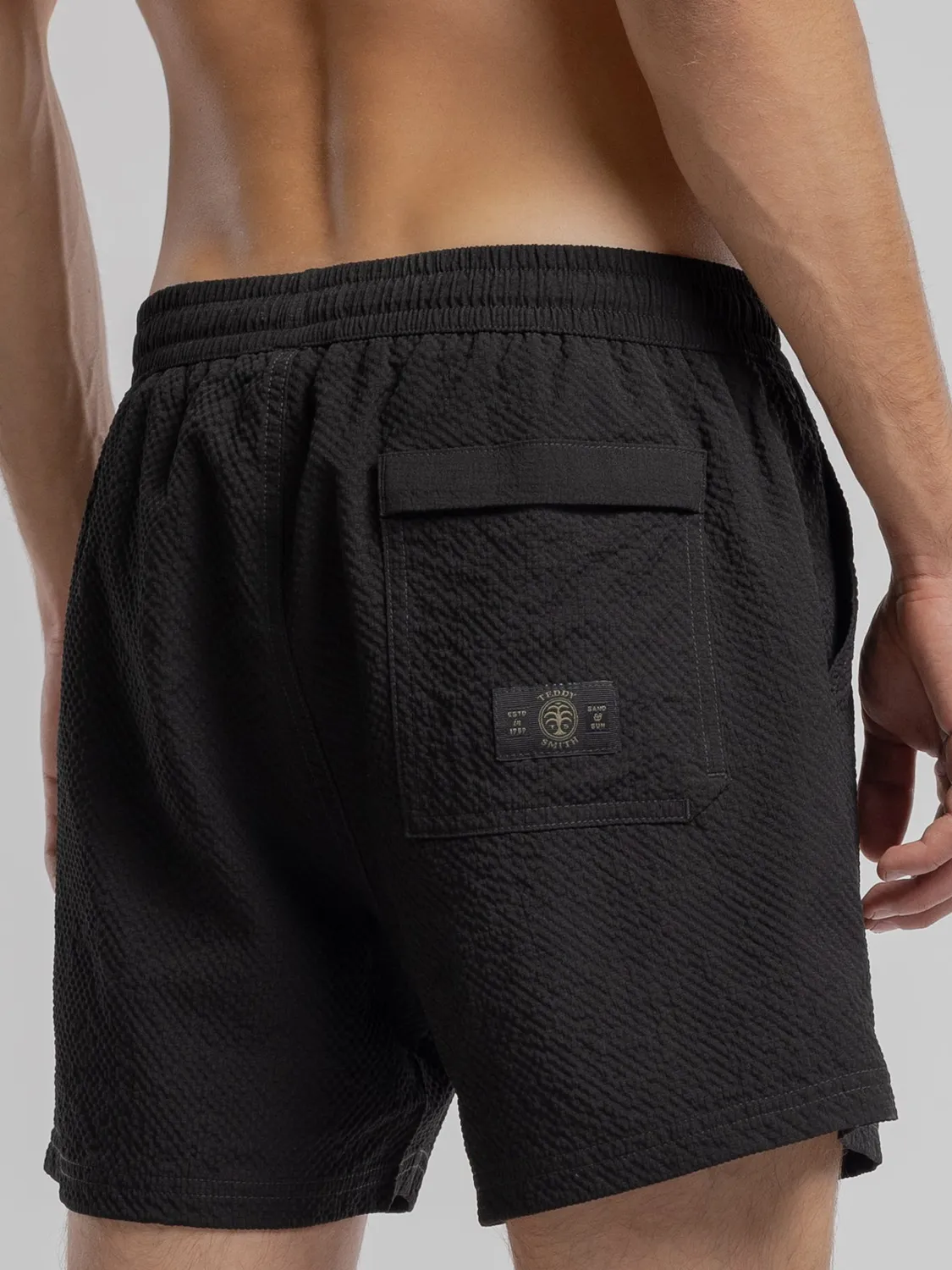Teddy Smith S-Felipe costume uomo boxer nero poliestere