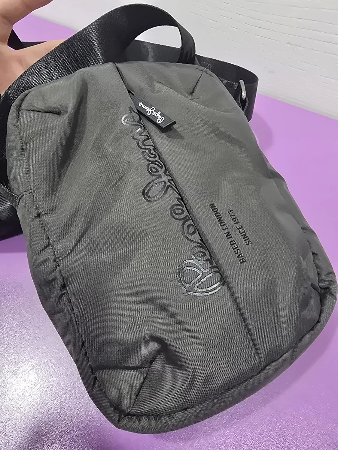 Pepe Jeans Wayne Core Borsa Uomo Grigia Nylon
