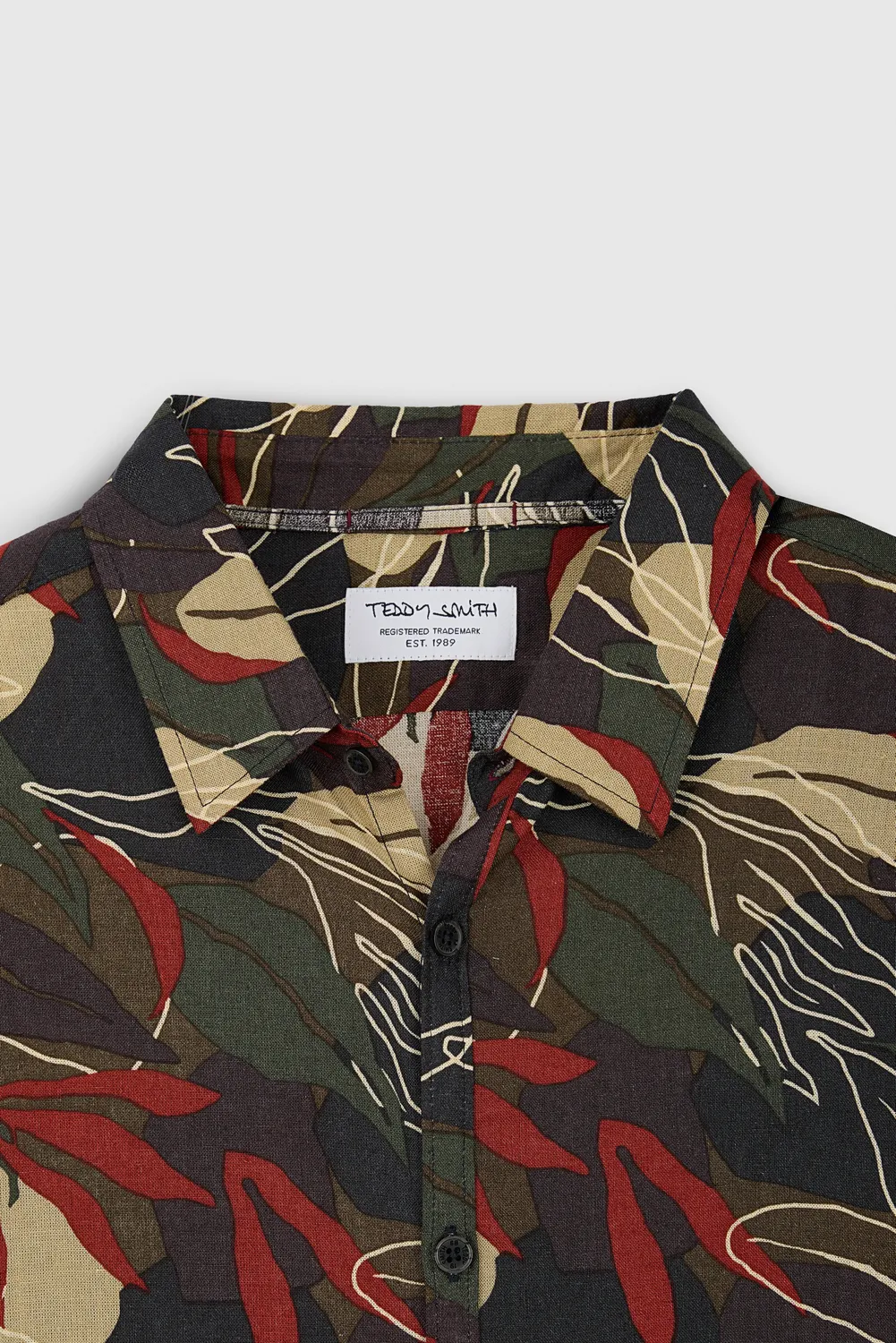 Teddy Smith C-Alberto Camicia Kaki Uomo