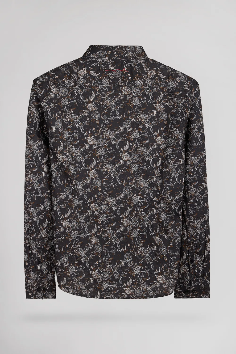 Teddy Smith Carton ML Stretch camicia uomo nera slim