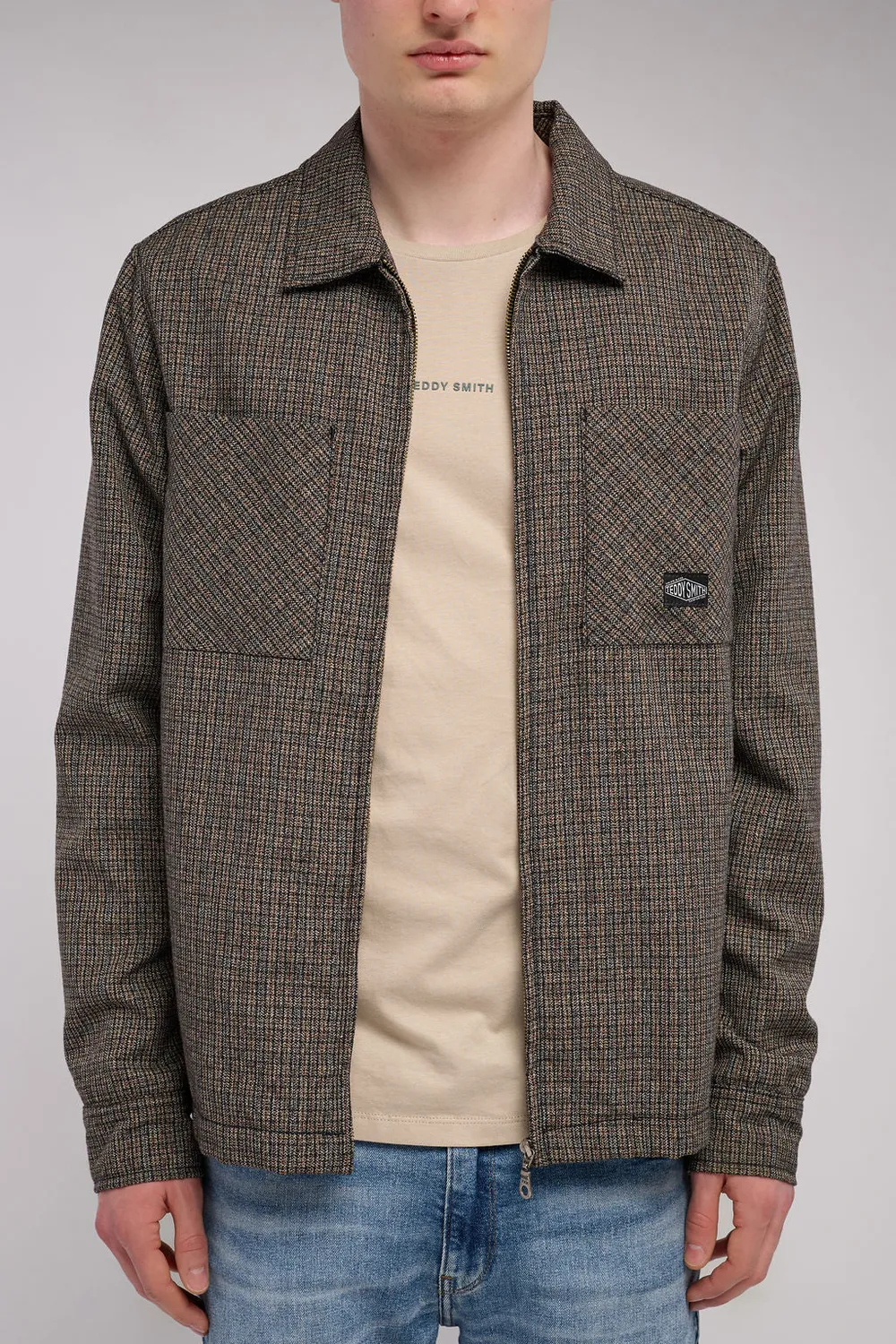 Teddy Smith C-Simon ML Sovracamicia Nocciola