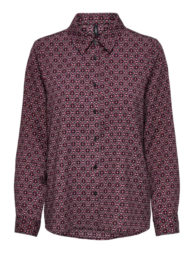 ONLY Onlnova Life Elite Grace camicia bordeaux XL