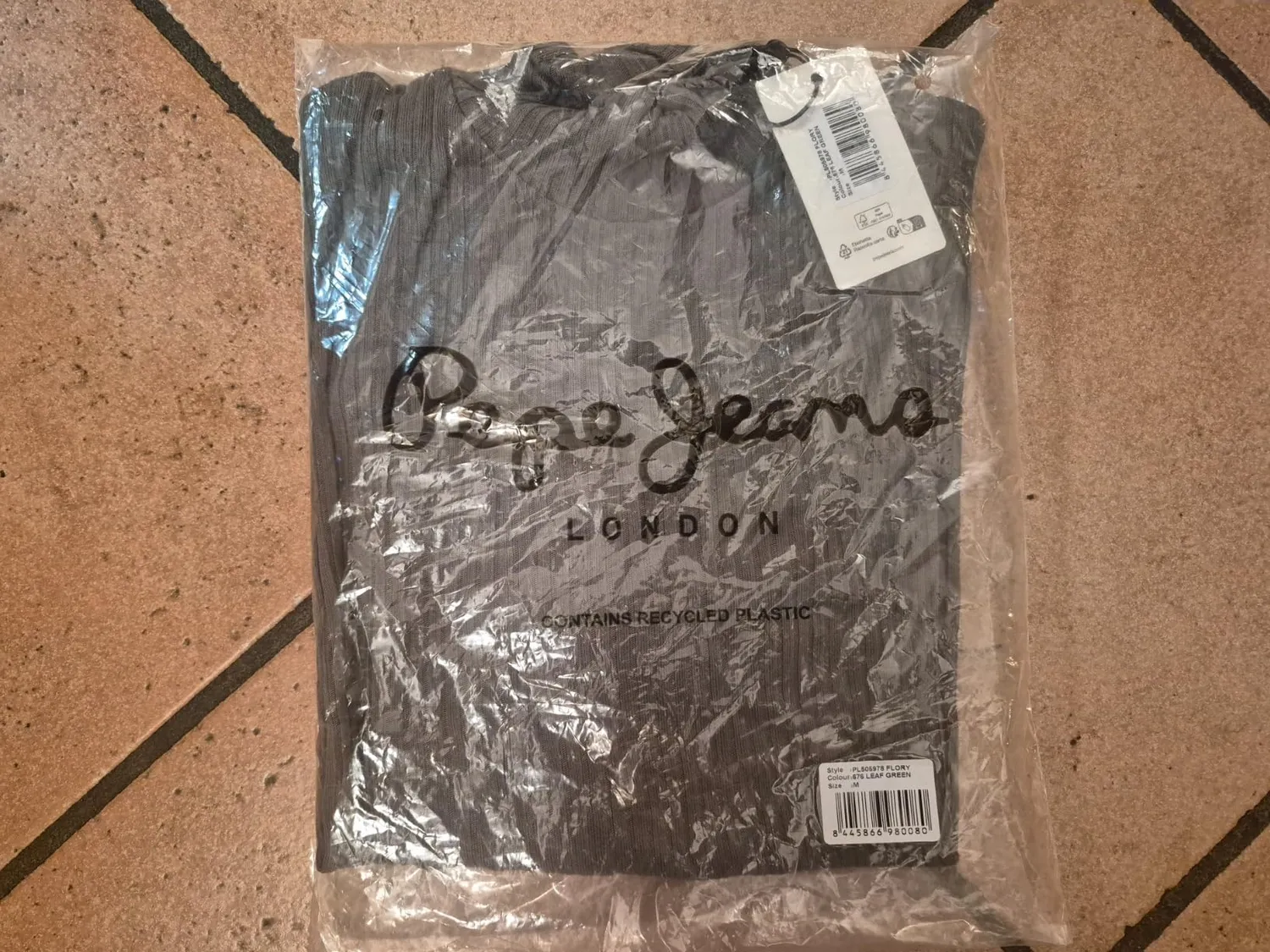 Pepe Jeans Flory T-Shirt Donna Collo Alto Bianca