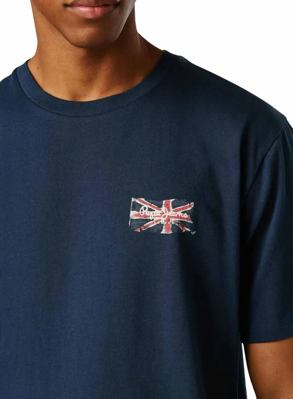 Pepe Jeans Art PM501031 T-Shirt uomo L blu bandiera