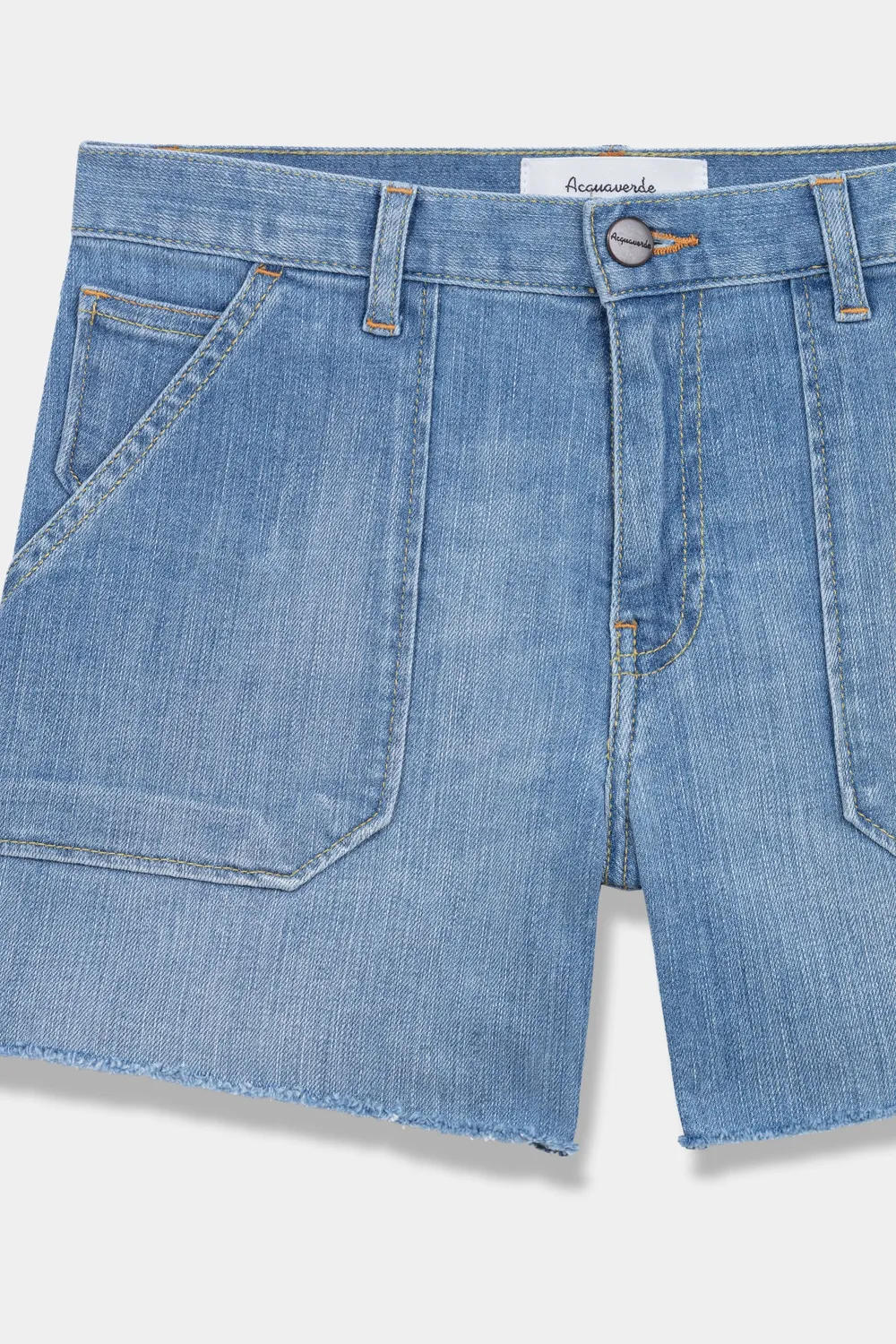Acquaverde Tools shorts jeans light used sfrangiato