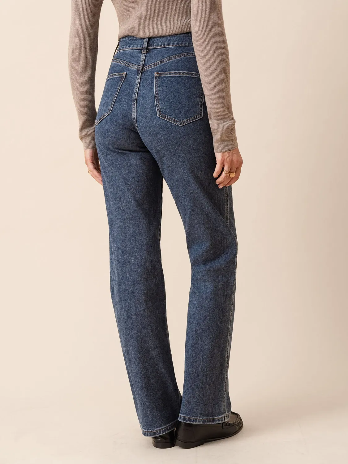 Oraije Kendall jeans dritti lunghi blu scuro