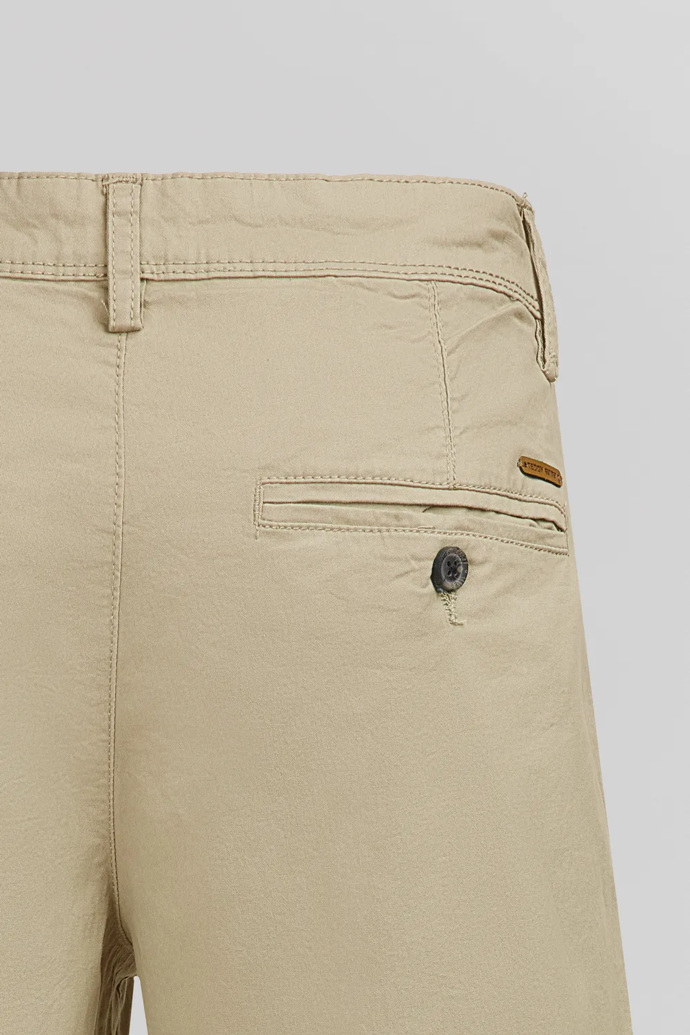 Teddy Smith Chino bermuda Beige cotone elasticizzato