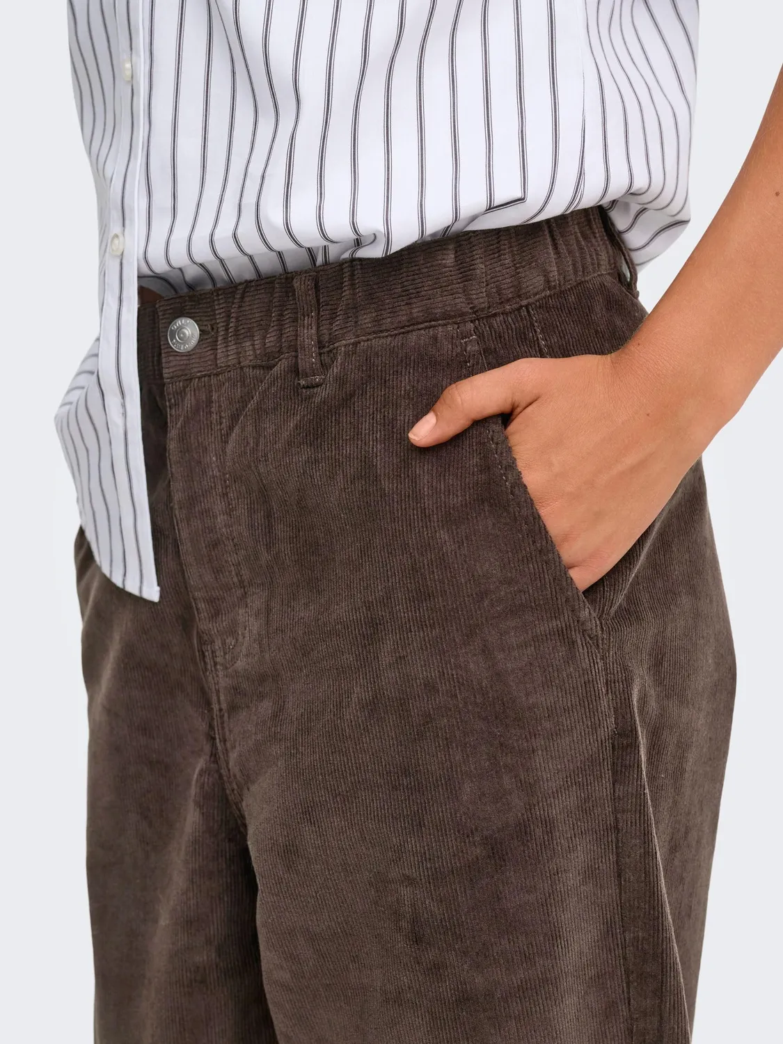 ONLY Onlflora Cord Carrot Pantalone Donna XL/32L velluto