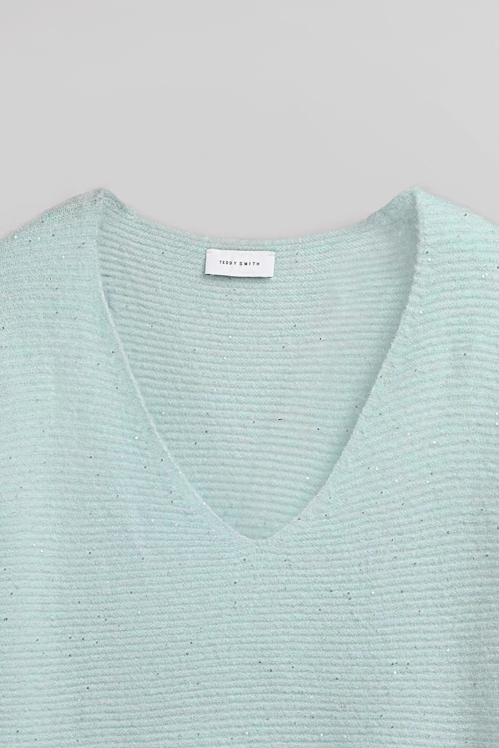 Teddy Smith P-Rachel Pull Donna Scollo V Stone Mint Loose