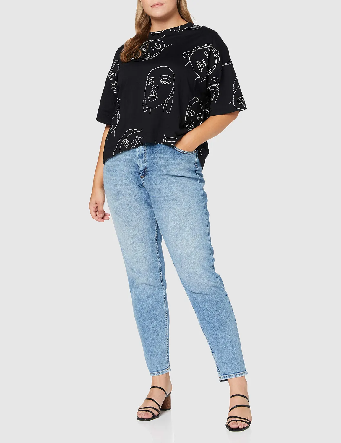 ONLY ONLEMILY Pantaloni Dritti Donna Nero