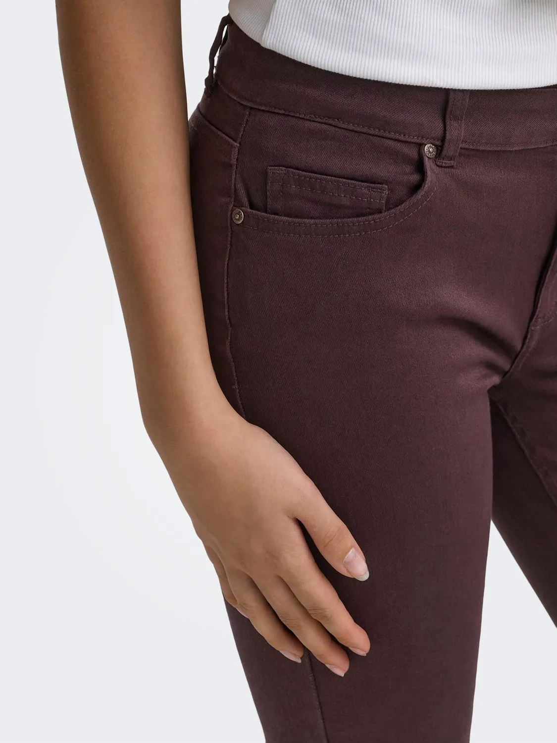 ONLY Onlblush Mid Flared pantaloni donna a zampa vita media