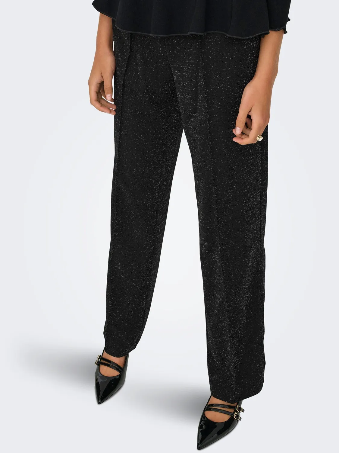 ONLY Onlpoptrash Suki Alya Life Glitter pantaloni M x 32L