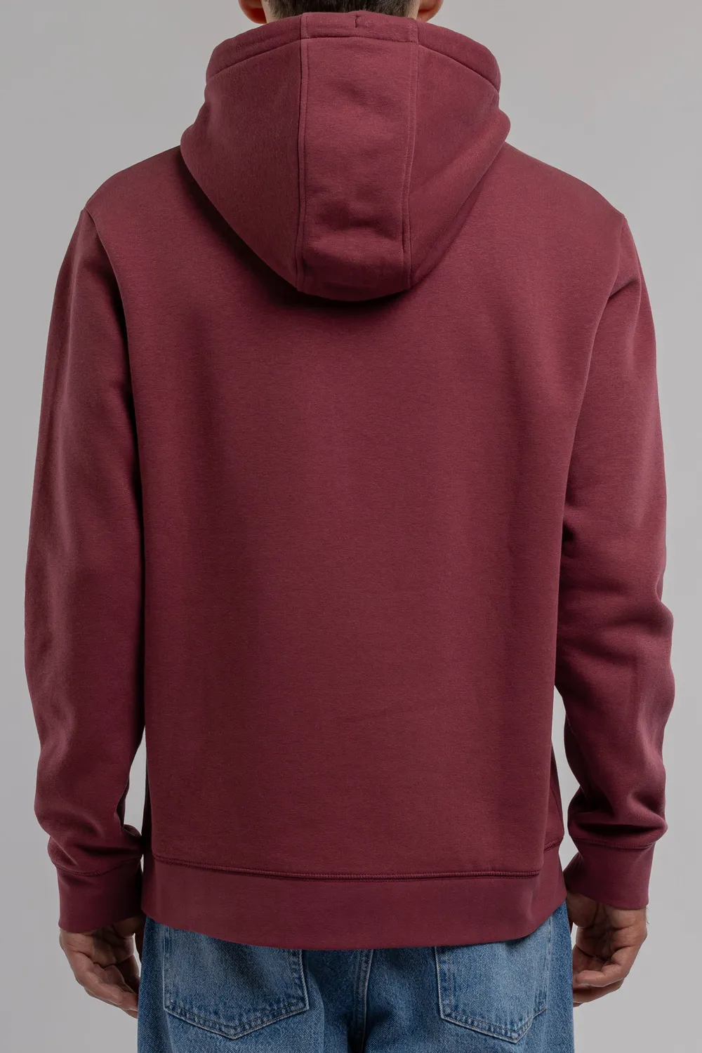Teddy Smith S-Jim Hoody felpa cappuccio lampone felpata