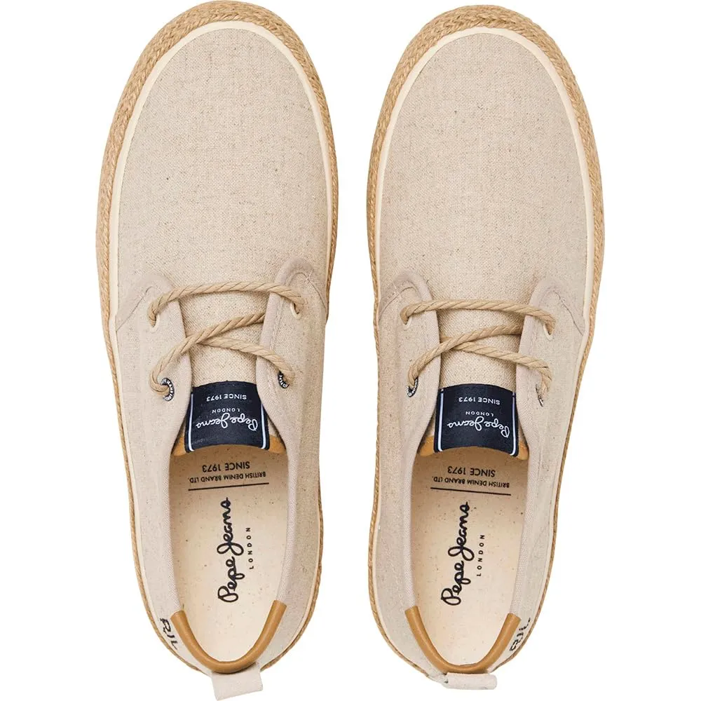 Pepe Jeans Port Linen scarpe uomo ecrù 45 juta