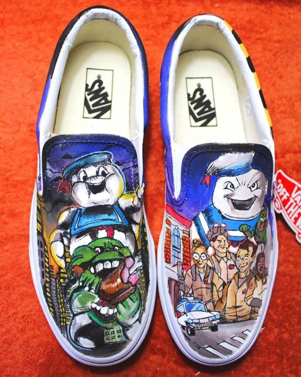 Never Say Never Slip-On Ghostbusters scarpe dipinte