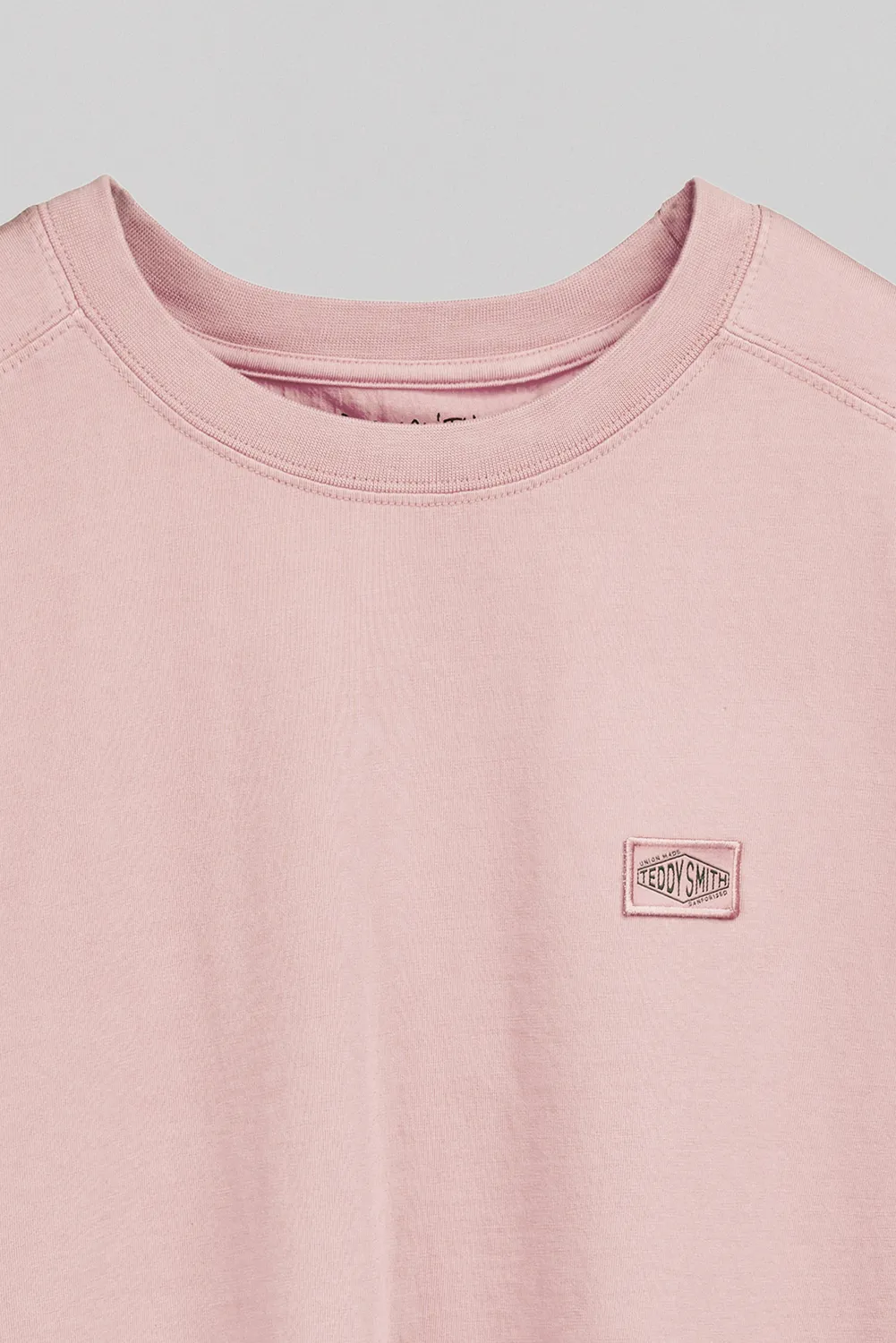 Teddy Smith T-Nateo MC t-shirt uomo rosa pastel loose fit