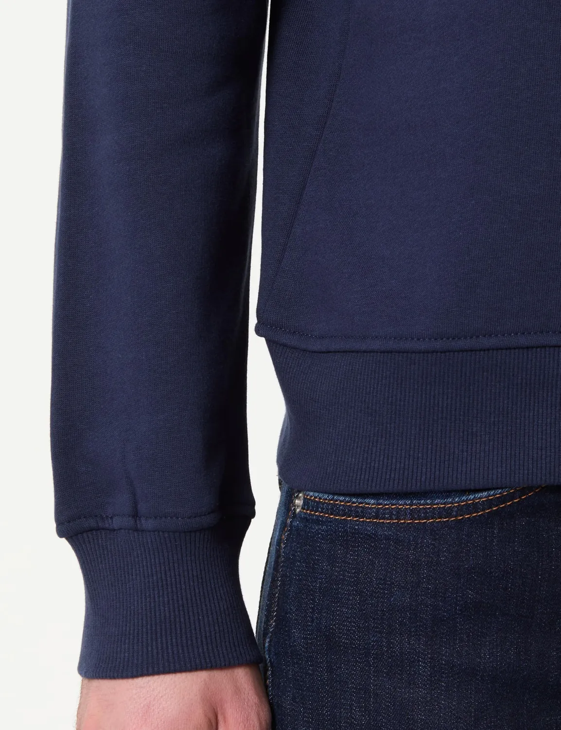 Pepe Jeans Big Logo Flag Crew felpa uomo blu navy taglia L