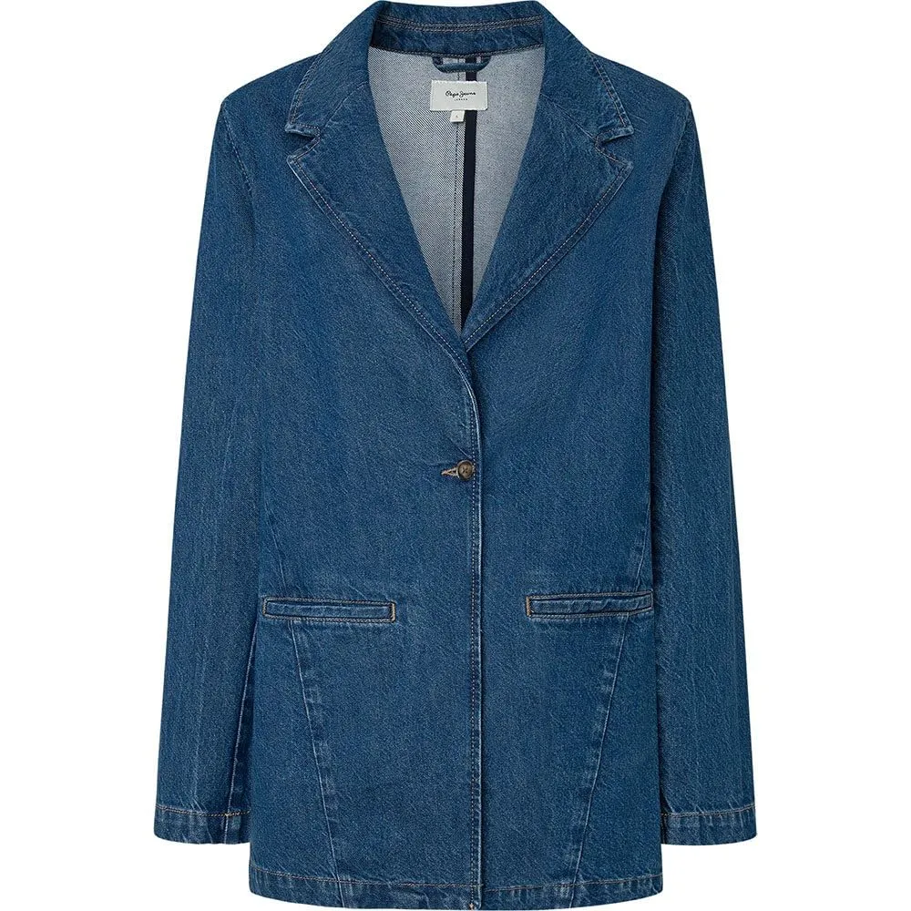 Pepe Jeans Mabel blazer denim oversize lavaggio medio