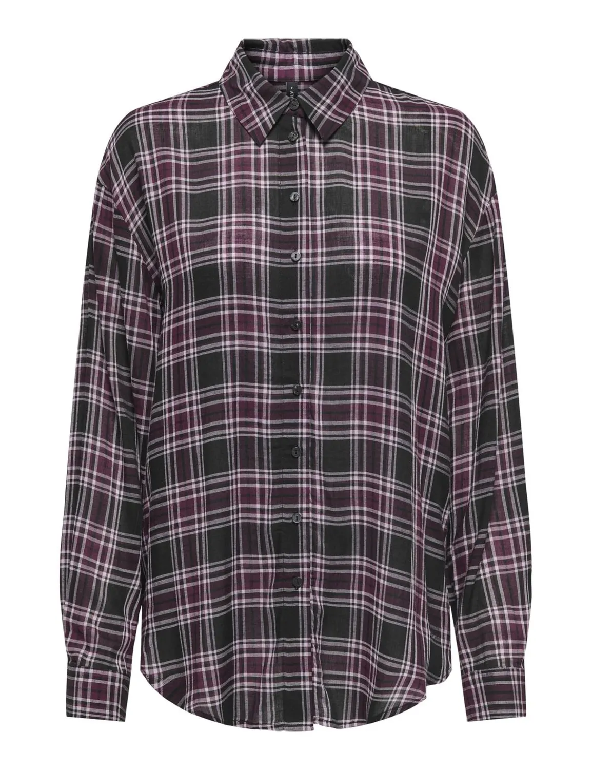 ONLY Onlevia Check camicia donna manica lunga morbida