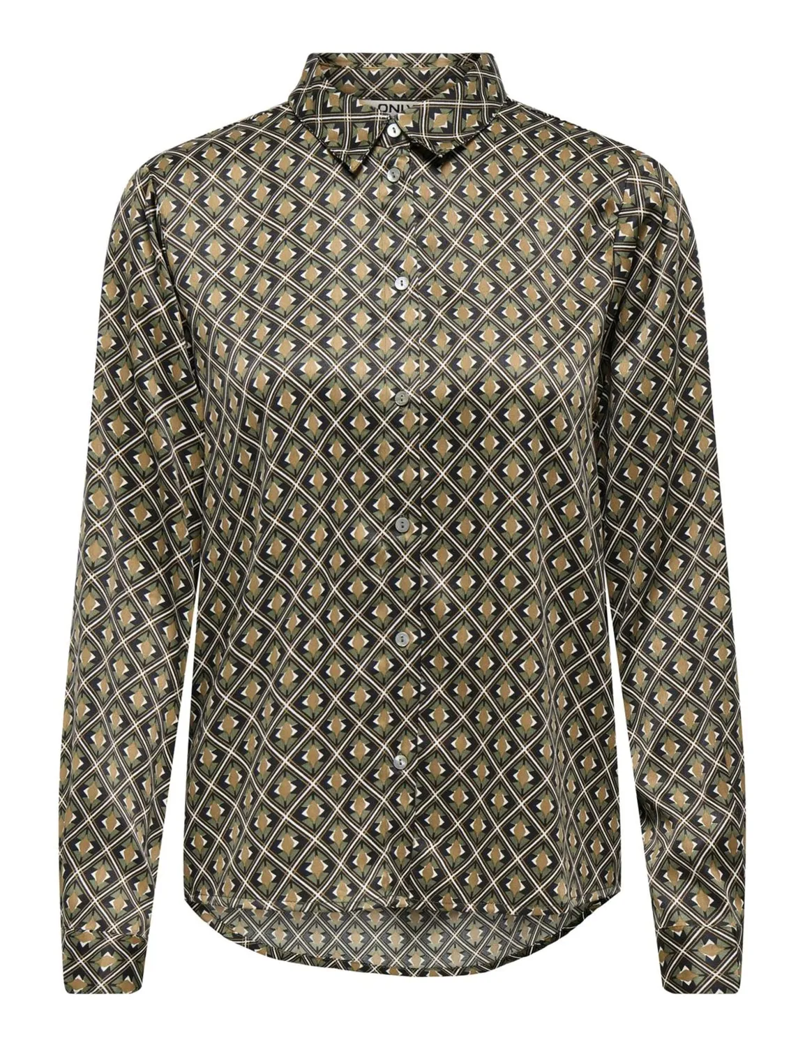 ONLY ONLJane Life L/S Shirt Wvn Camicia marrone cioccolato