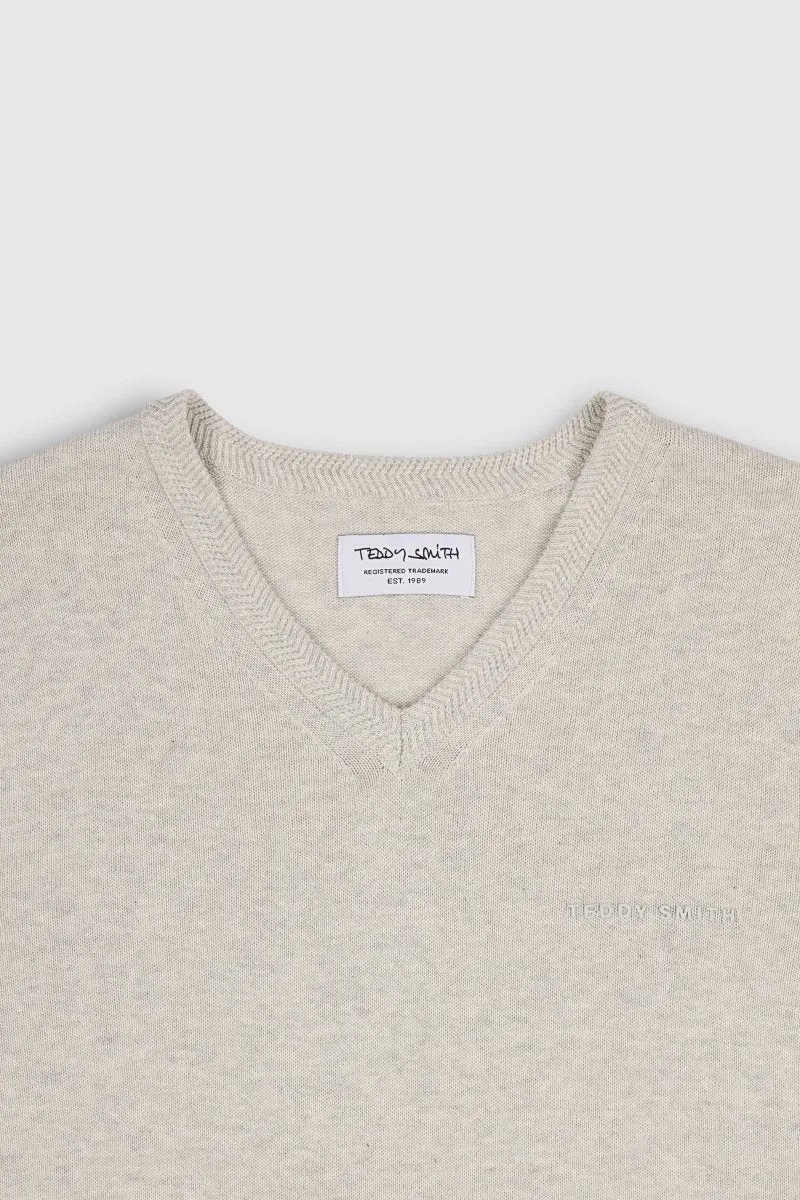 Teddy Smith Pulser 3 pullover uomo avorio maglia