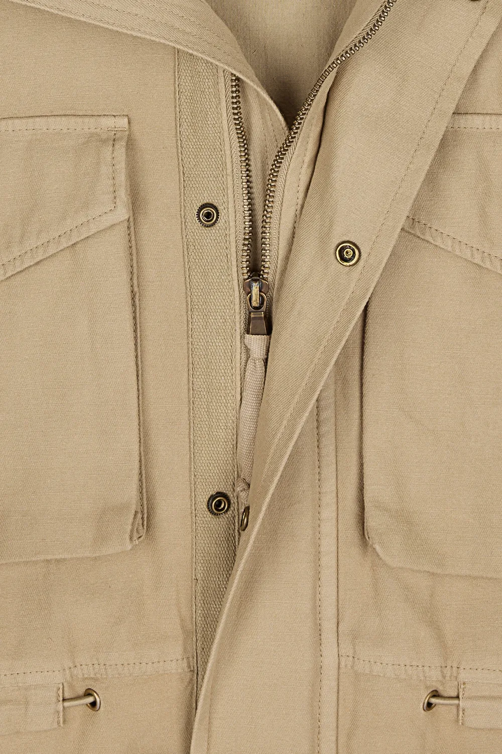 Teddy Smith B-Claven Worker giubbotto uomo beige cotone
