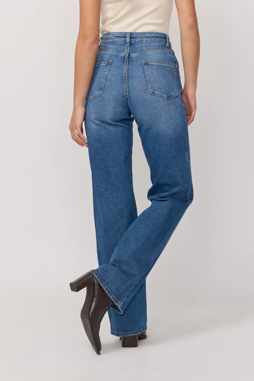 Acquaverde Richie Jeans Flare Vintage Worn
