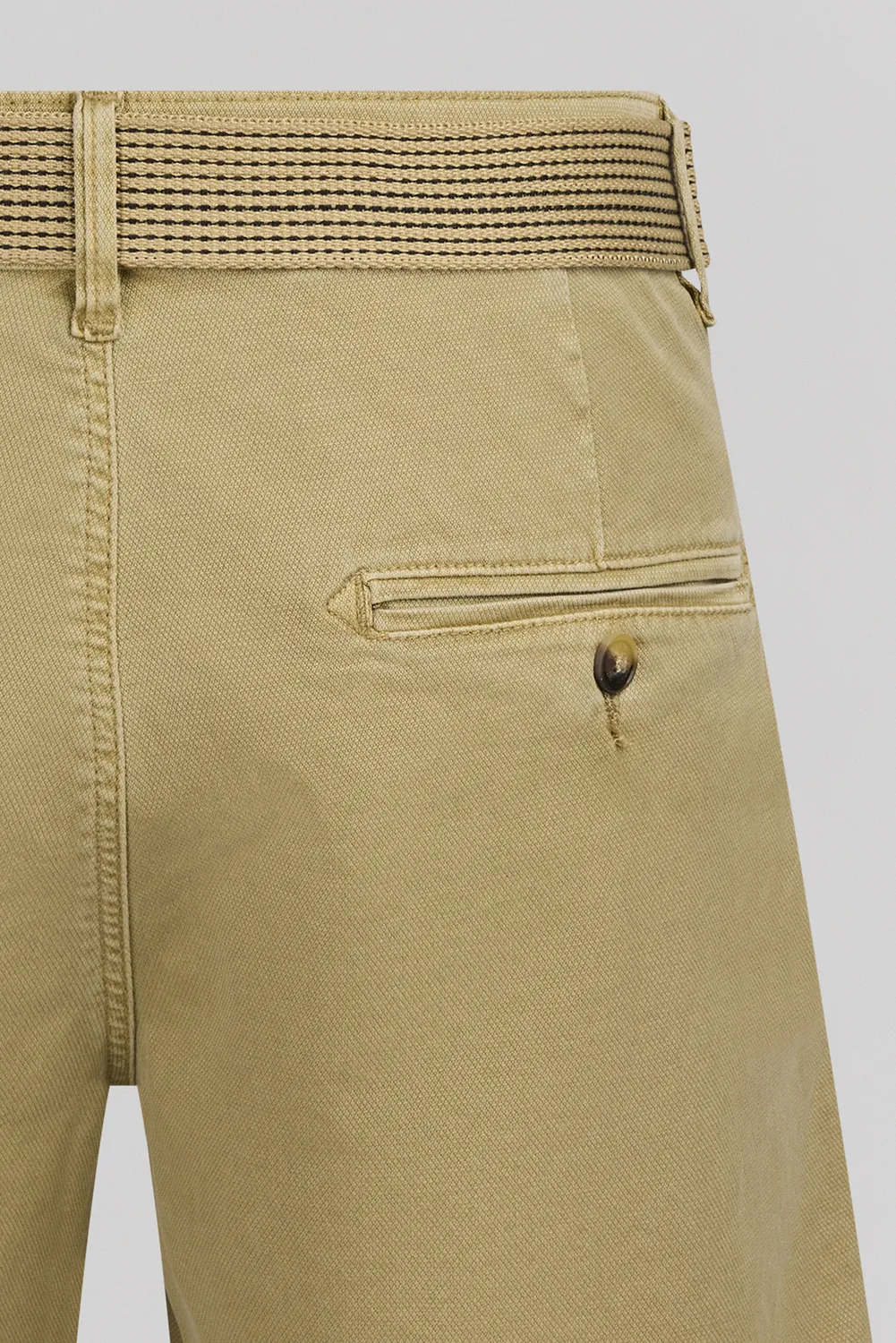 Teddy Smith Staton Chino Worker shorts beige con cintura