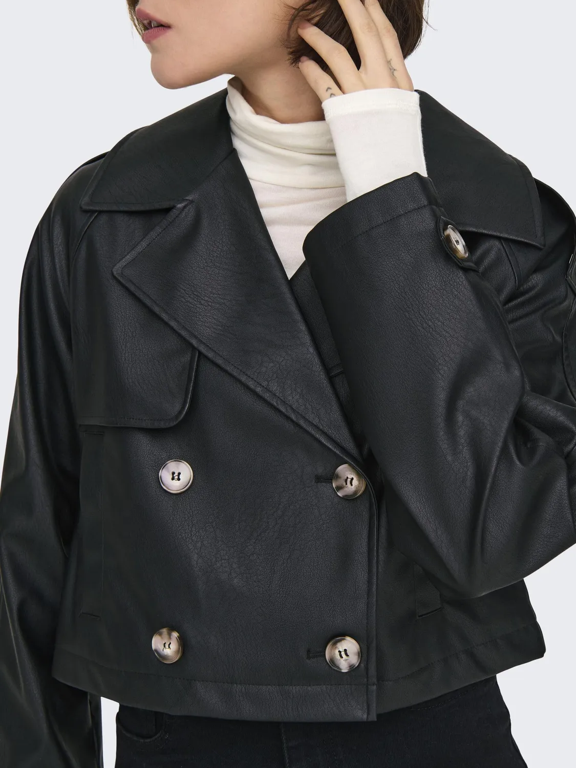 ONLY Onlamia Faux Leather Jacket Cc Otw Giacca M