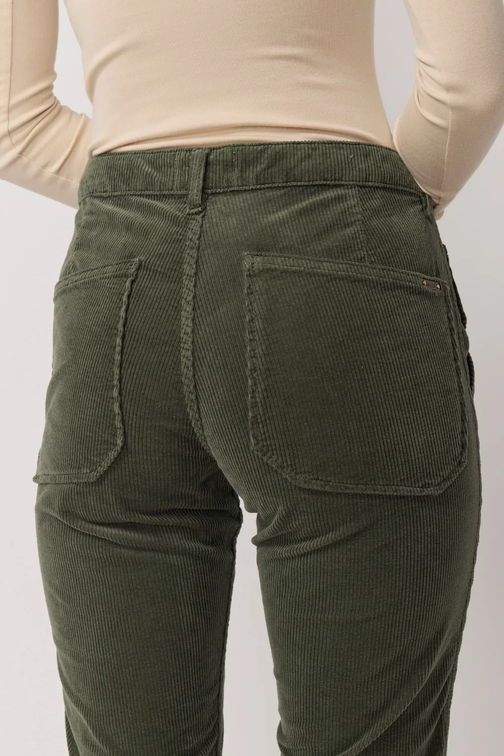 acquaverde Pierce pantaloni velluto kaki