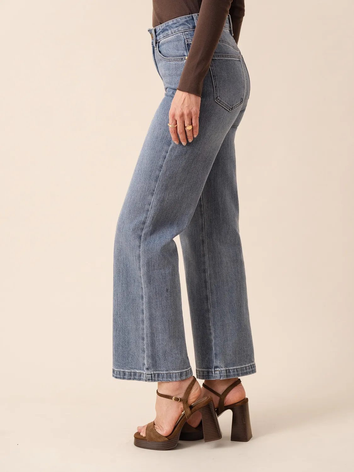 Oraije Mona jeans dritto blu vintage