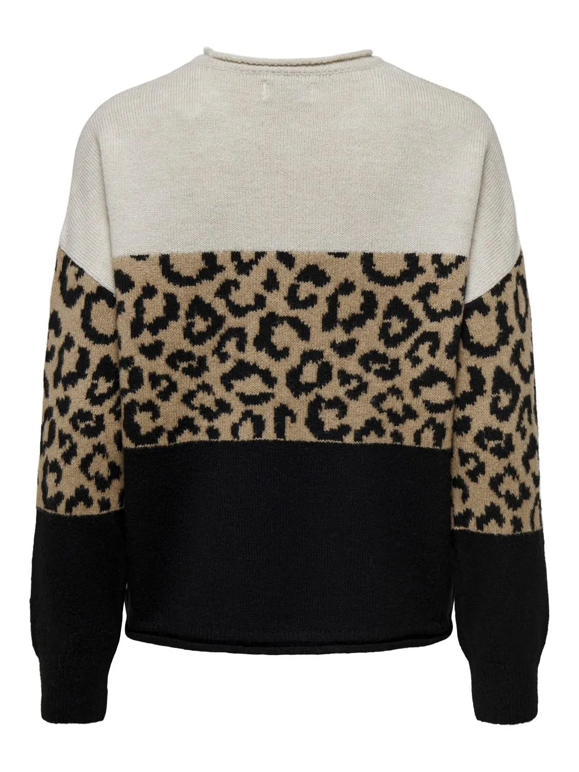 ONLY ONLJADE pullover donna girocollo grigio chiaro